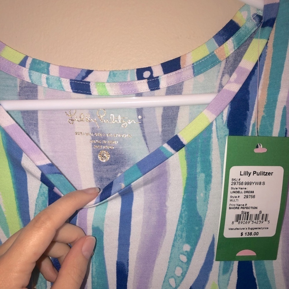 NWT Lilly Pulitzer Shore Perfection Lindell Dress - Picture 4 of 5